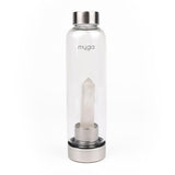 Myga clear quartz crystal glass water bottle - British product