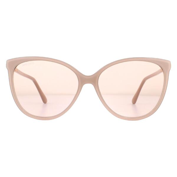 Jimmy Choo Lissa/S cat eye sunglasses nude glitter gold mirror (British brand)