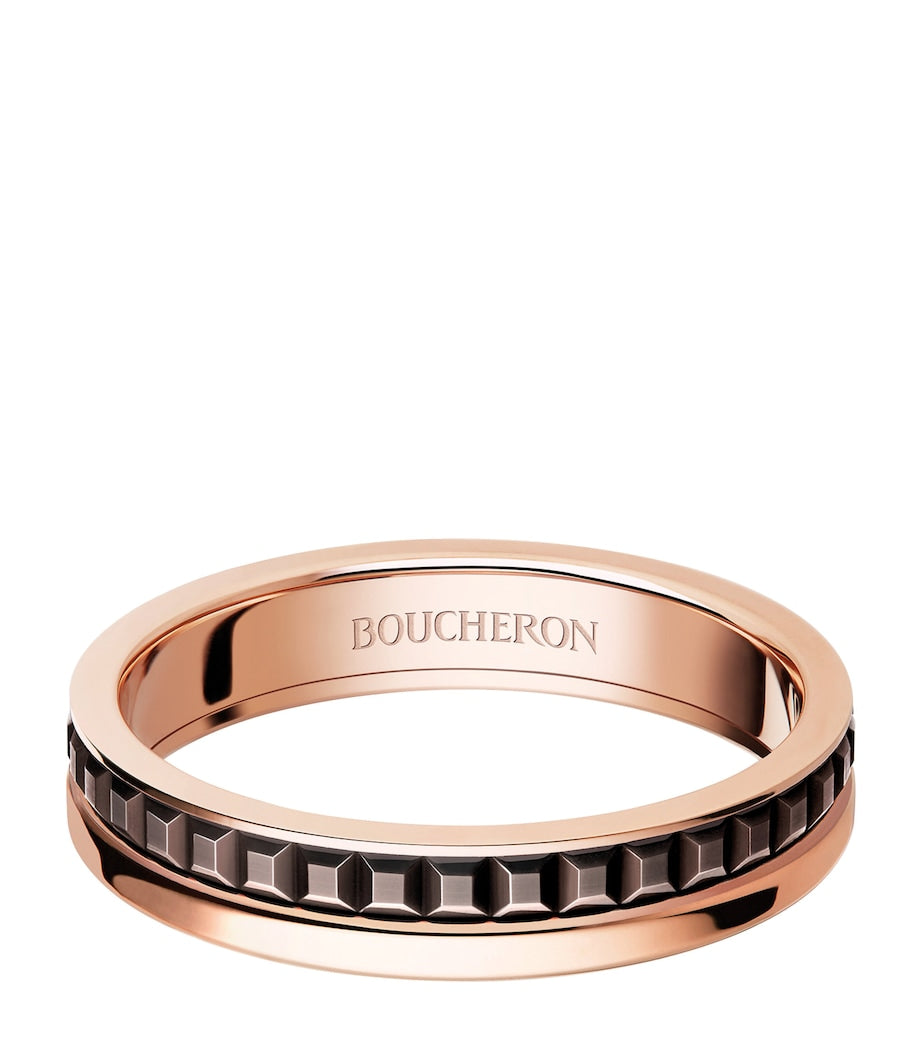 Boucheron rose gold Quatre Classique wedding band, UK version