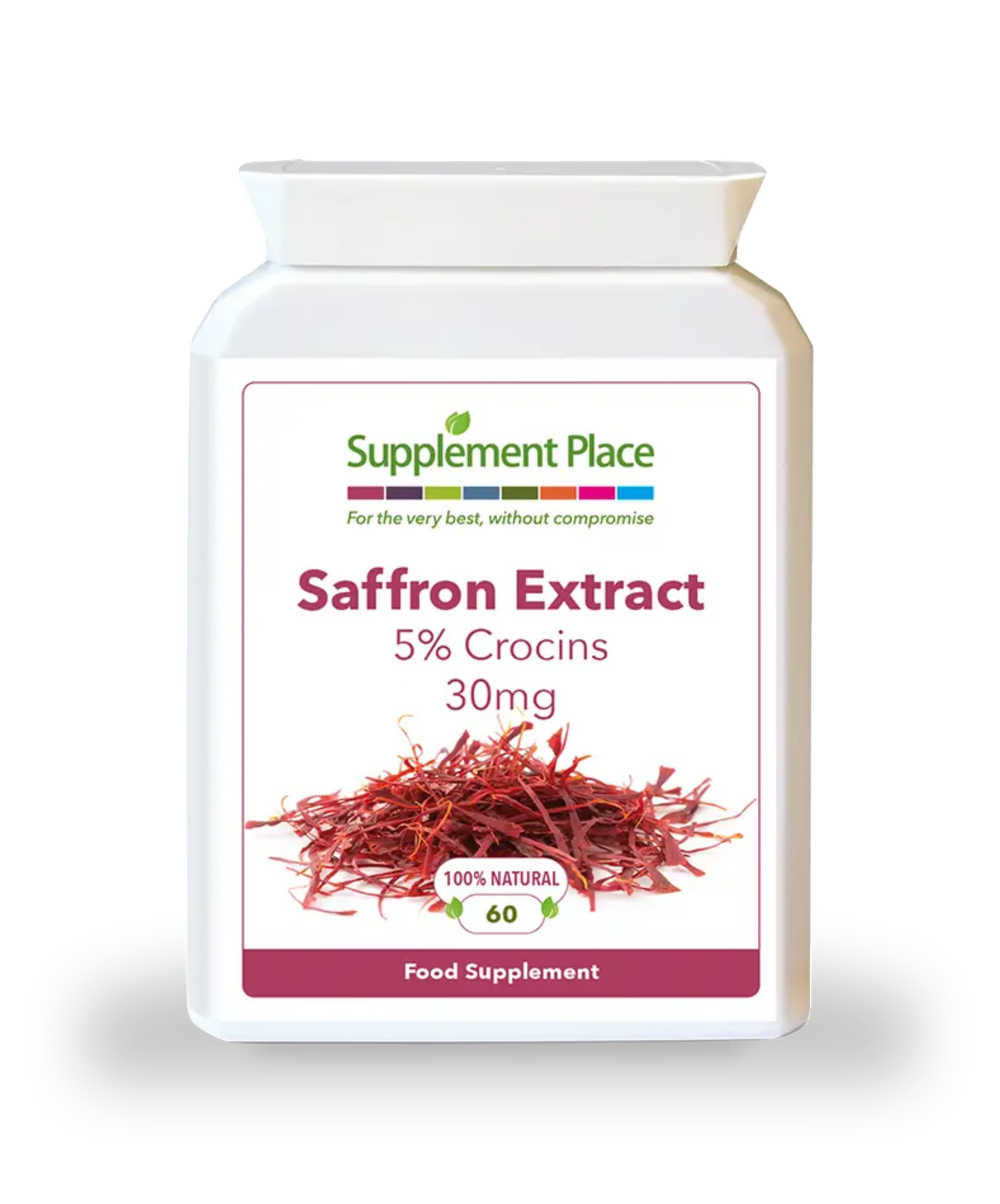 Supplement Place saffron extract 30mg 5% crocins 60 capsules - British product