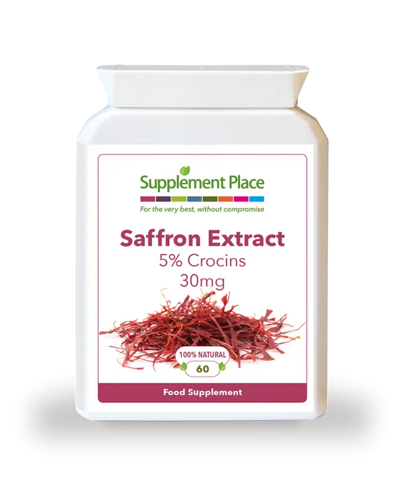 Supplement Place saffron extract 30mg 5% crocins 60 capsules - British product