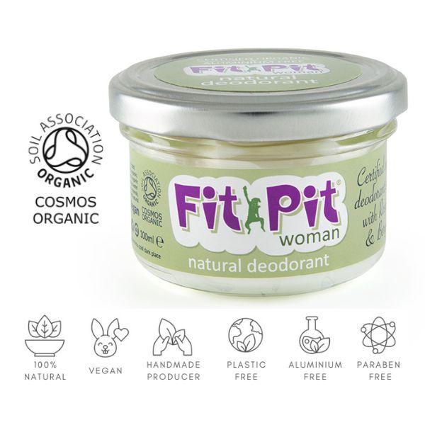 Fit Pit Woman Organic Natural Deodorant Aluminum Free 100ml GOODS Superdrug   