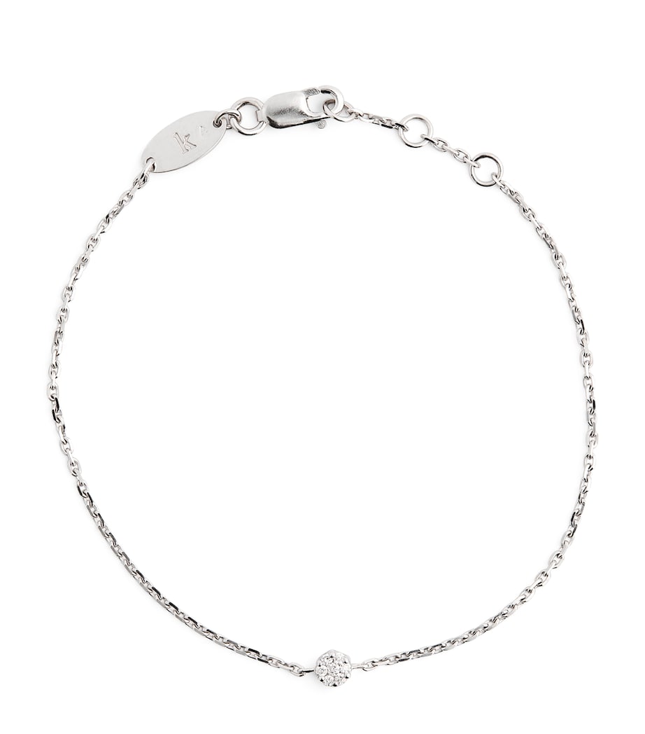 Redline white gold diamond illusion bracelet - British product