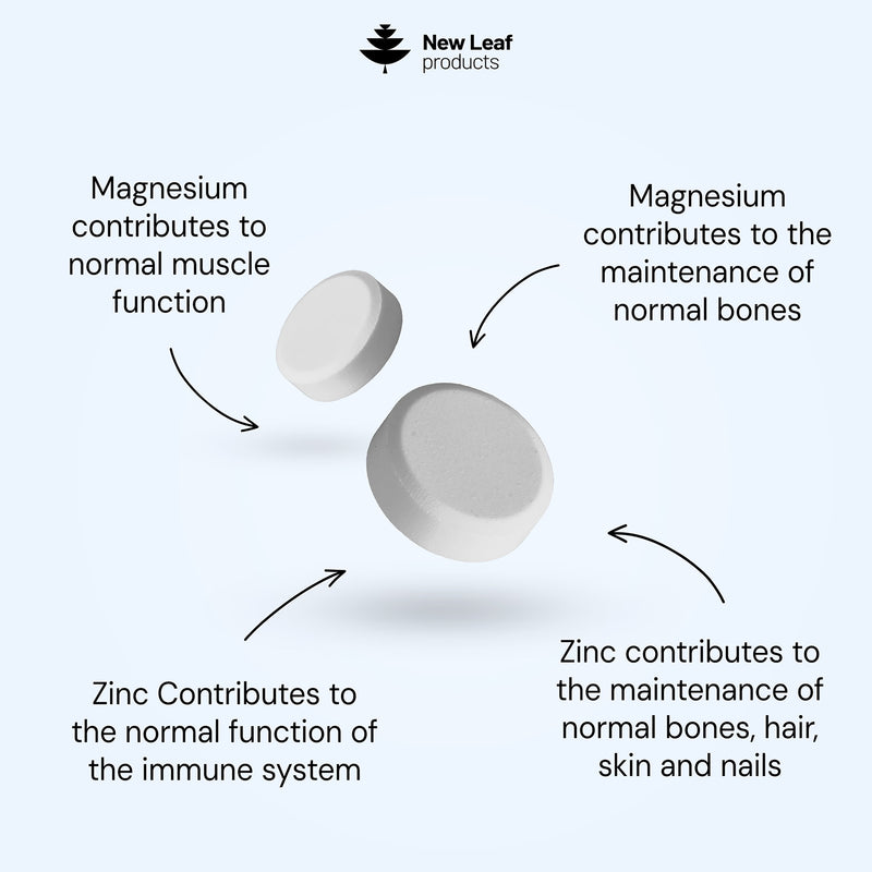 Magnesium & Zinc tablets 120 tablets (British brand)