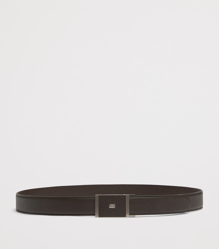 Dunhill grained leather belt (British brand)