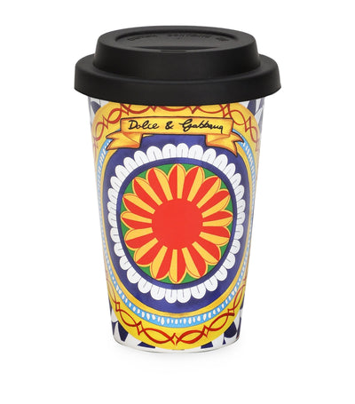 Harrods Dolce&Gabbana Casa Ceramic Travel Mug 14cm- Buy online at McGrocer