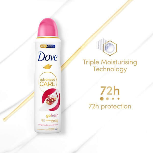 Dove Advanced Antiperspirant Deodorant Pomegranate 200ml GOODS Superdrug   