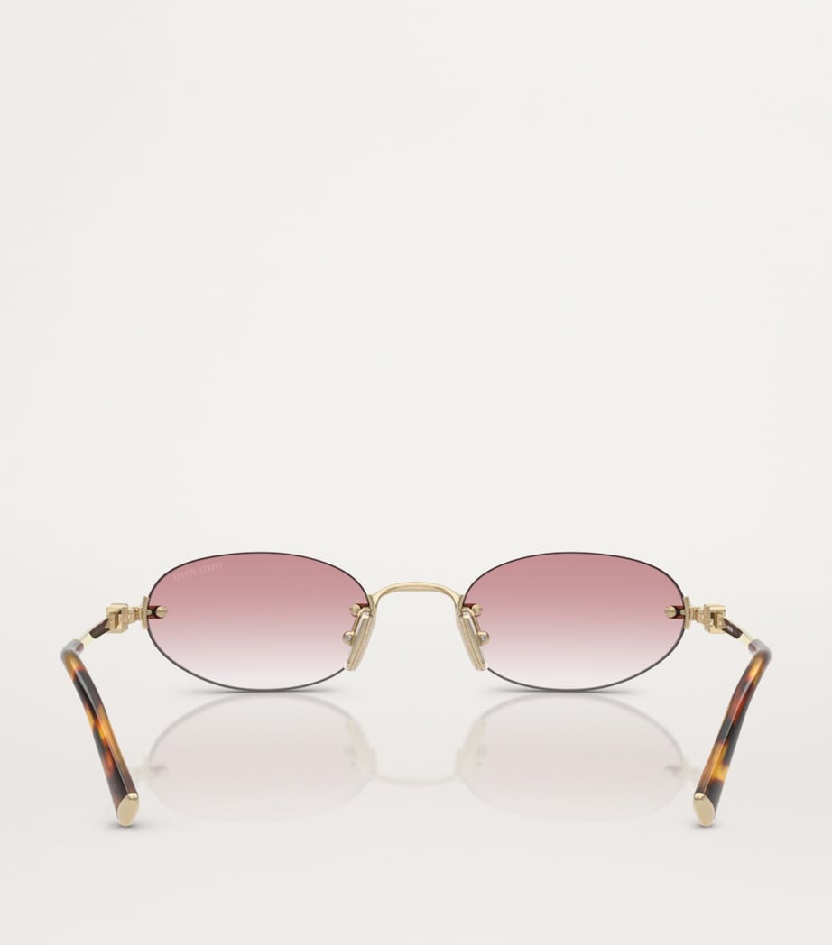 Miu Miu metal oval sunglasses, imported from the UK