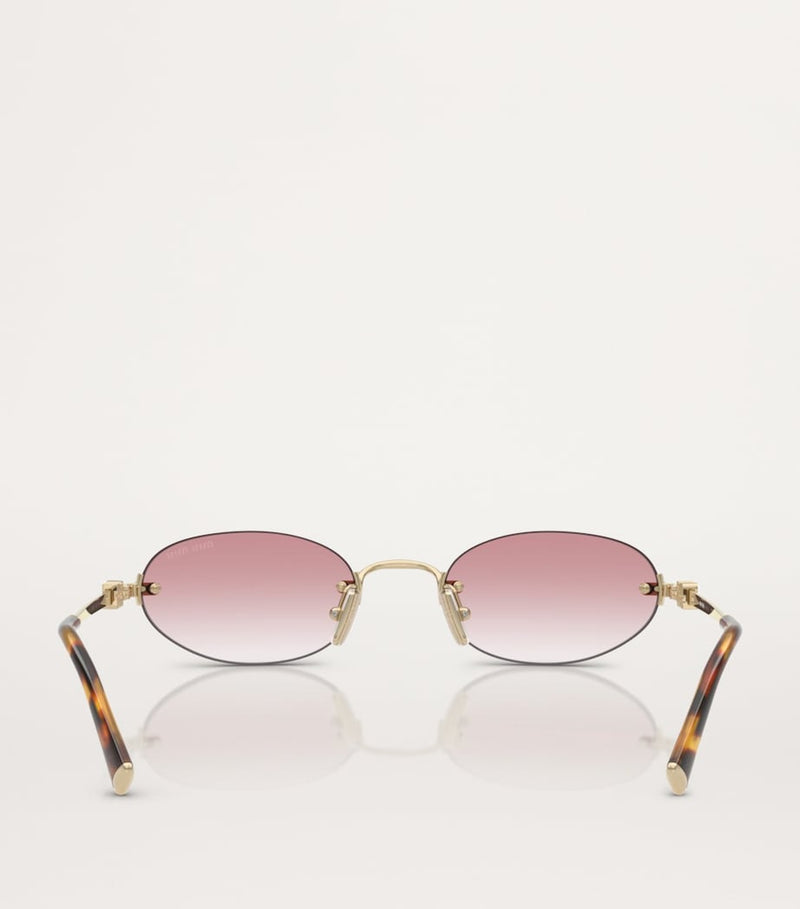 Miu Miu metal oval sunglasses, imported from the UK