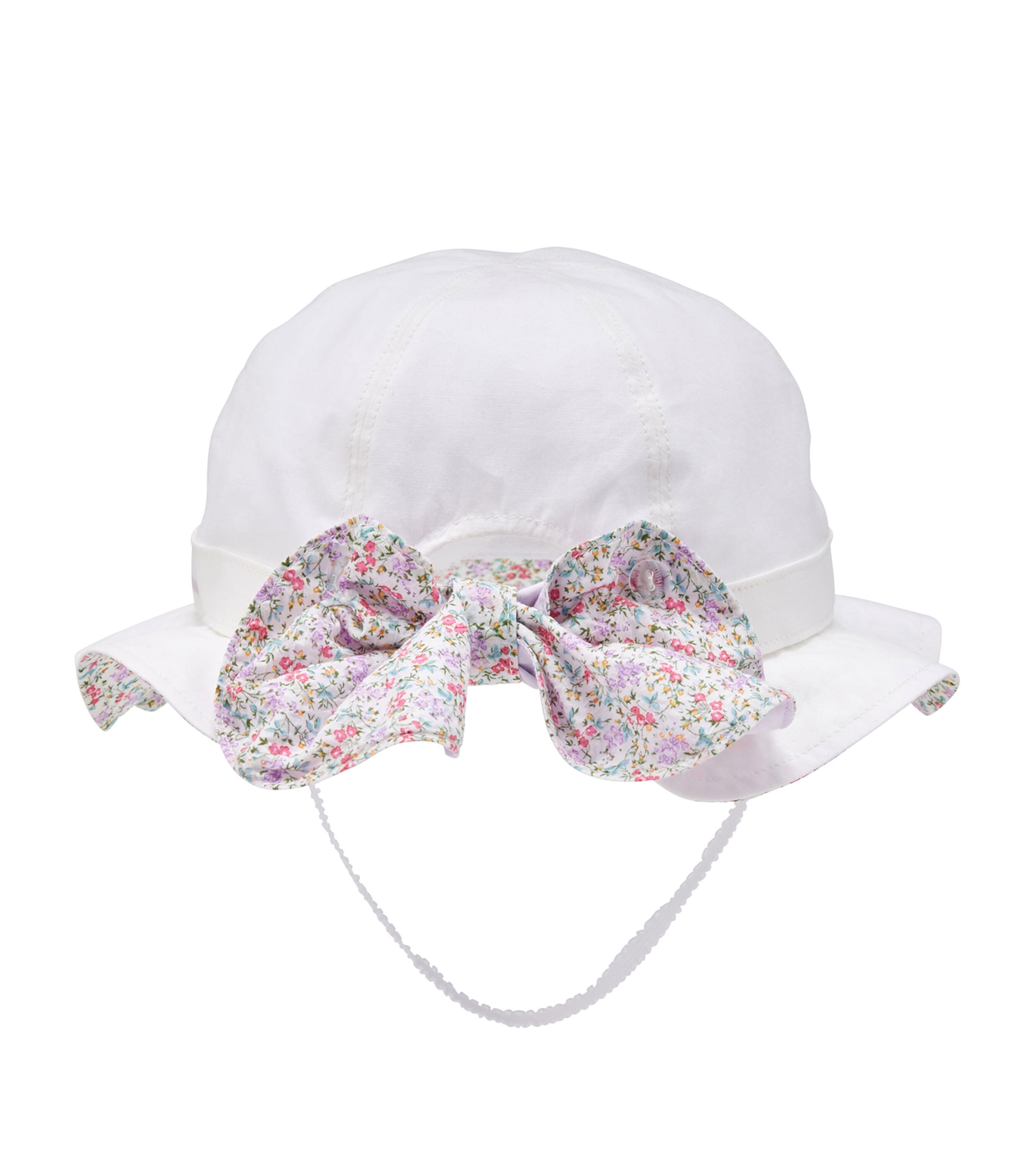 Miki House cotton floral print sunhat, imported from the UK