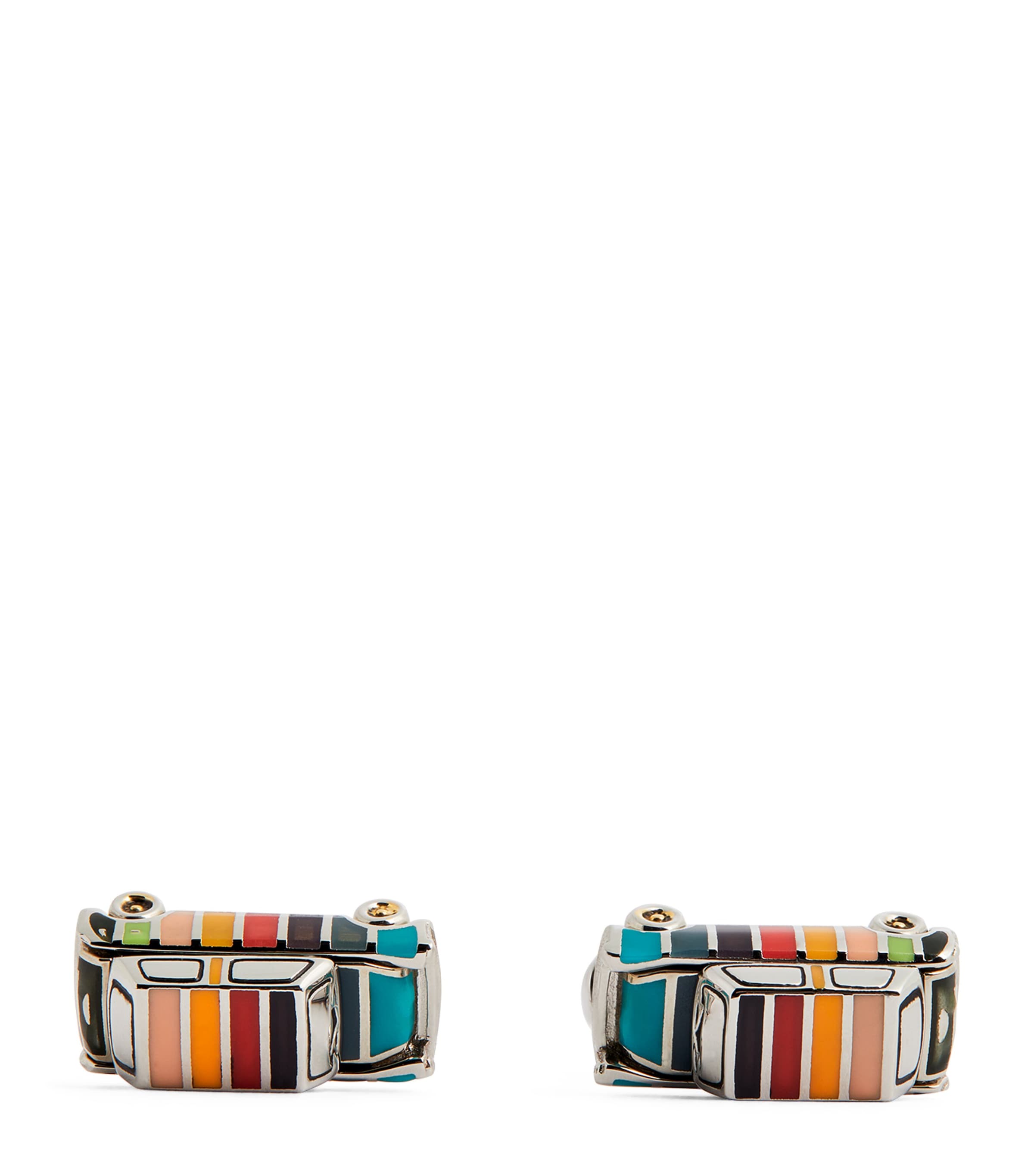 Paul Smith mini cufflinks featuring Mini car design - British product