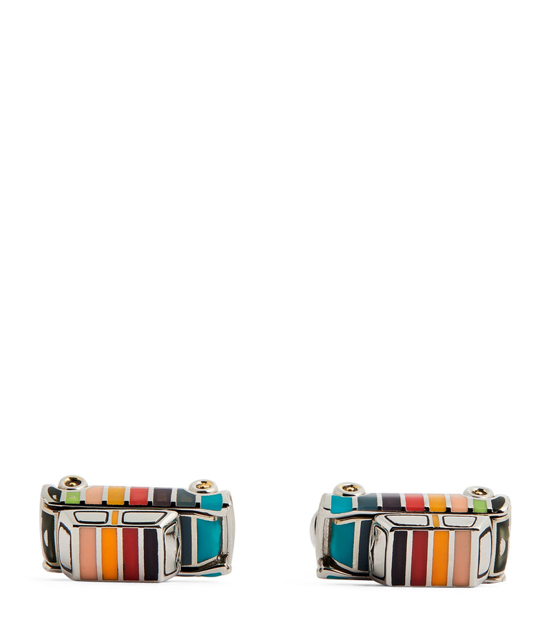 Paul Smith mini cufflinks featuring Mini car design - British product