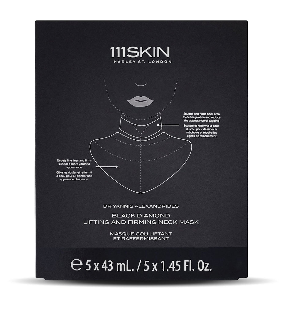 111Skin Black Diamond neck mask set 5x43ml - British product
