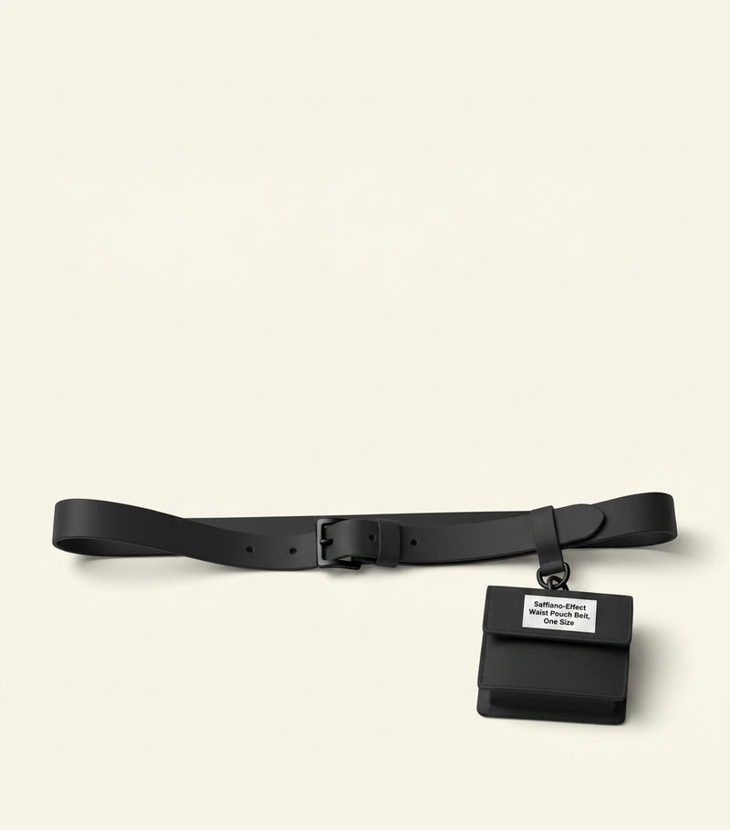 Prada Saffiano leather belt with removable pouch - British product