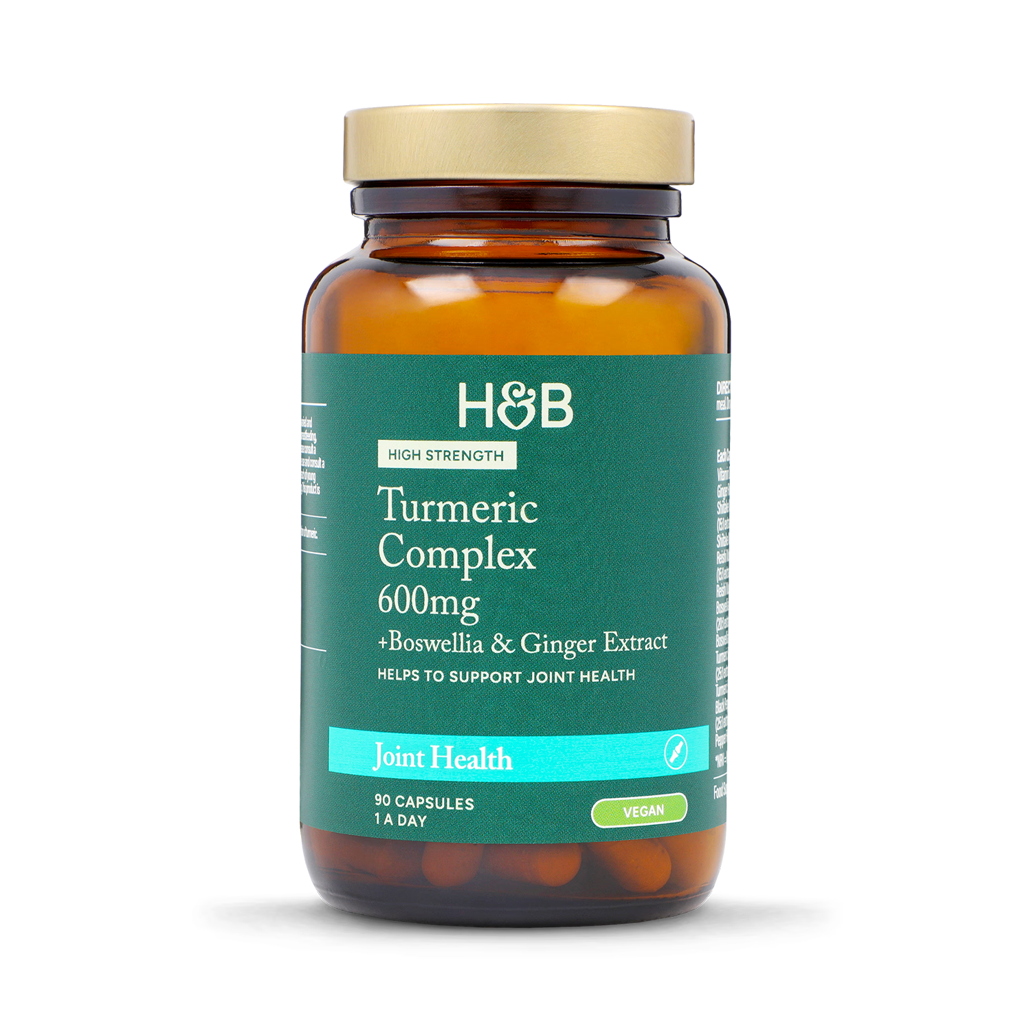 Holland & Barrett turmeric complex 90 capsules, imported from the UK