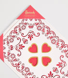 Harrods heart cut-out greeting card, imported from the UK