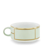 GINORI 1735 verde green porcelain teacup with 245ml capacity, UK version