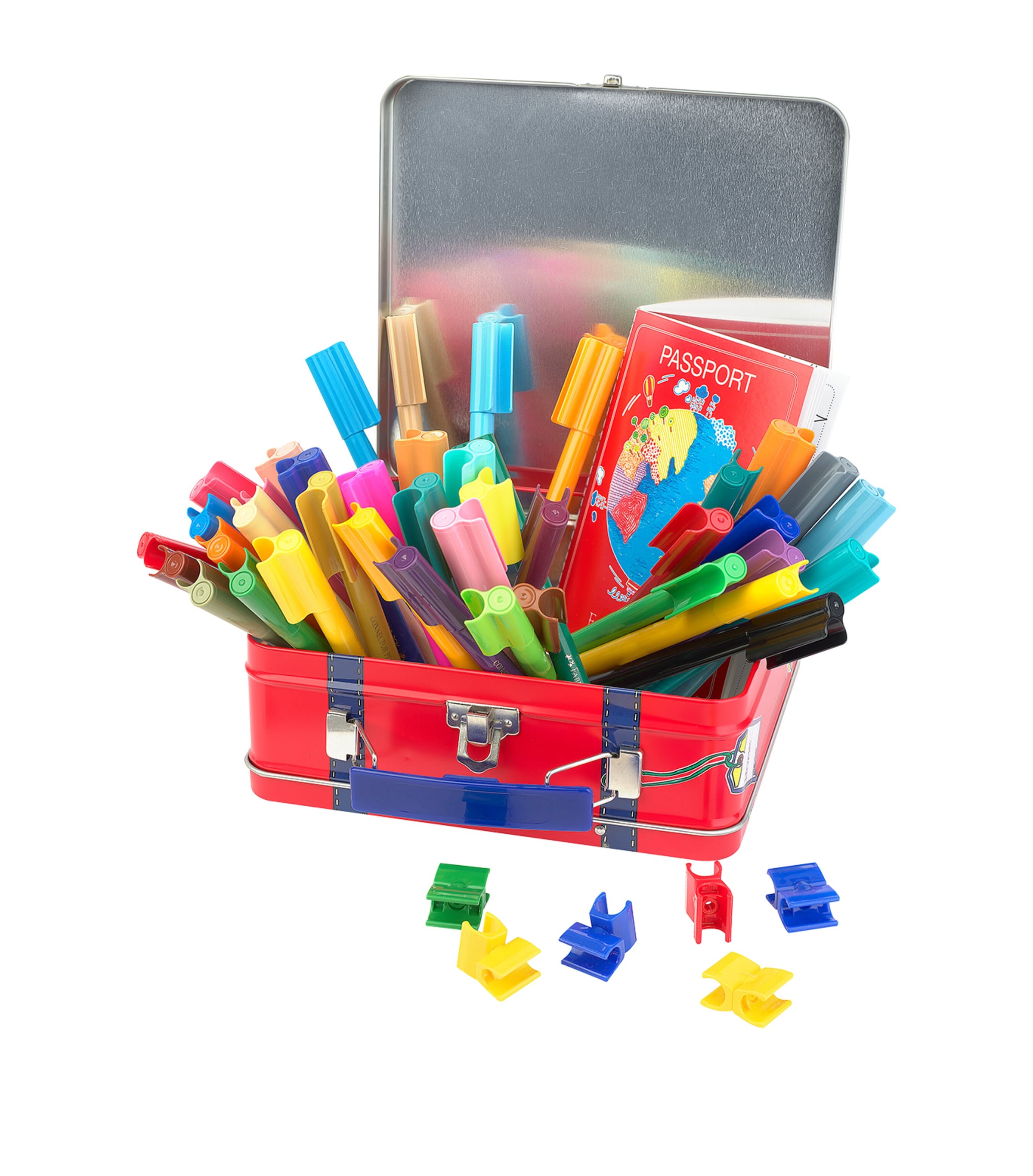 Faber-Castell Connector Felt-Tip Pen Suitcase marker set - British product