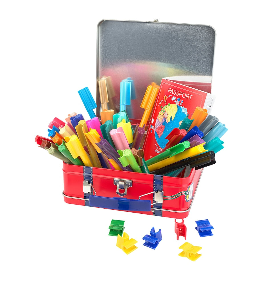 Faber-Castell Connector Felt-Tip Pen Suitcase marker set - British product