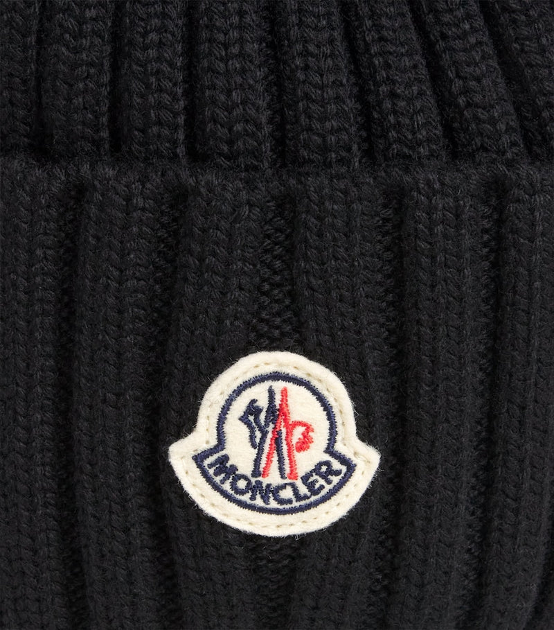 Moncler virgin wool pom-pom beanie (British brand)
