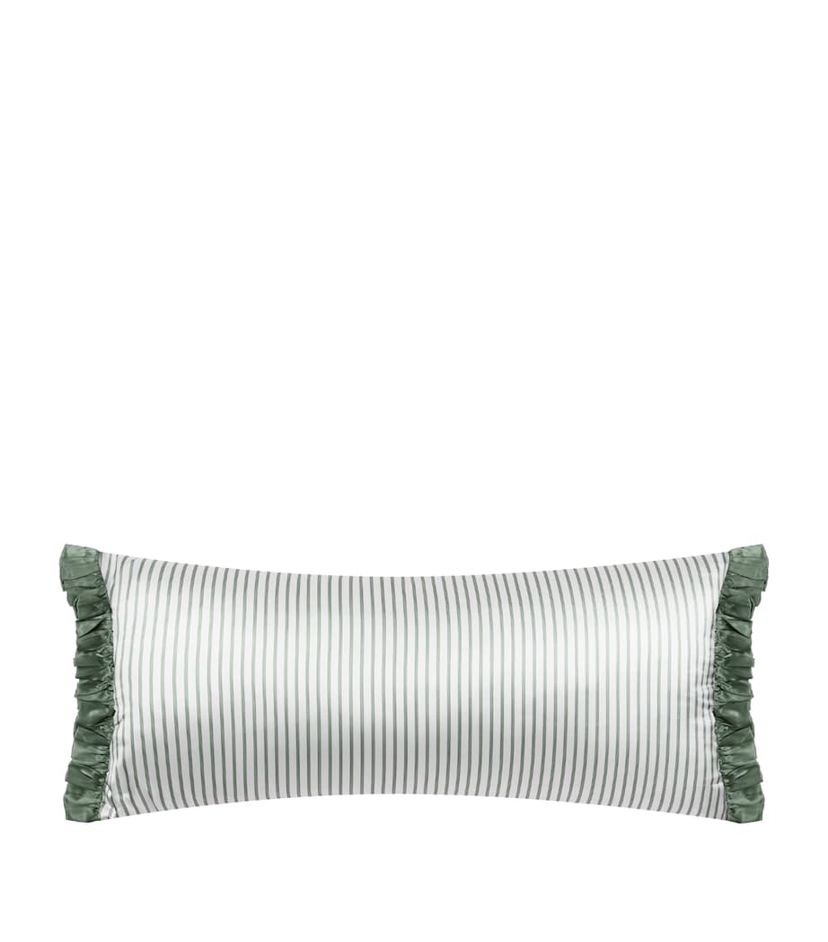Gingerlily Silk Ticking Ashdown cushion 40cm x 90cm, imported from the UK