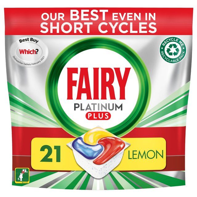 Fairy Dishwasher Tablets Platinum Plus Lemon