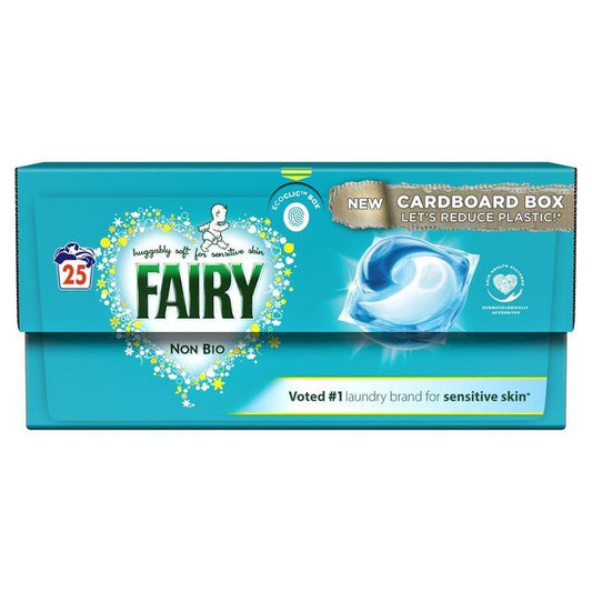 Fairy Non Bio Pods Washing Capsules For Sensitive Skin 25 Washes   25 per pack