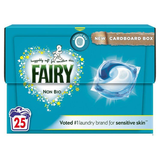 Fairy Non Bio Pods Washing Capsules For Sensitive Skin 25 Washes   25 per pack