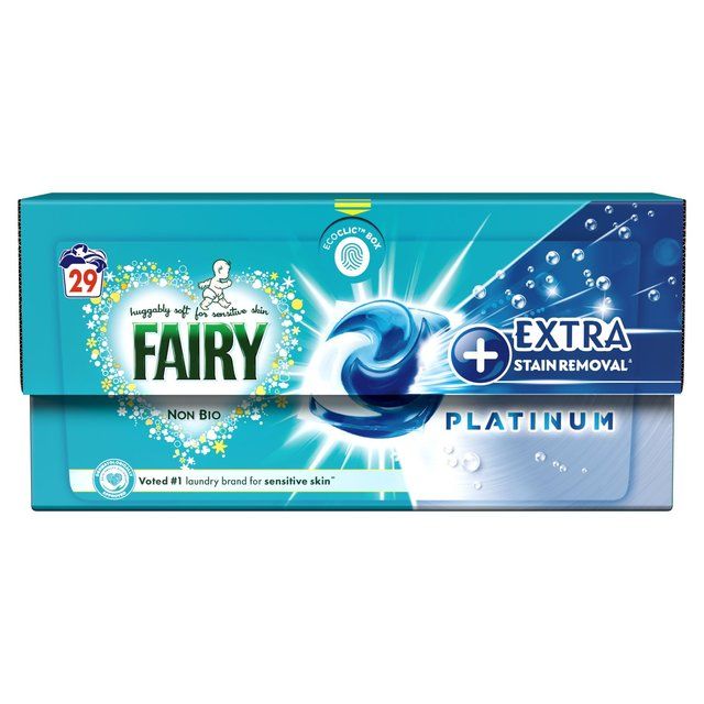 Fairy Platinum Non Bio Pods Washing Capsules 29 Washes   29 per pack