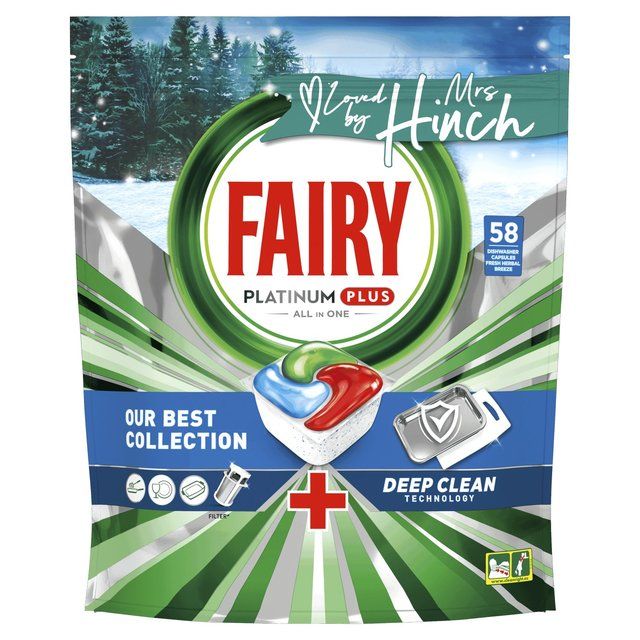 Fairy Platinum Plus Deep Clean Frosted Eucalyptus Mrs Hinch