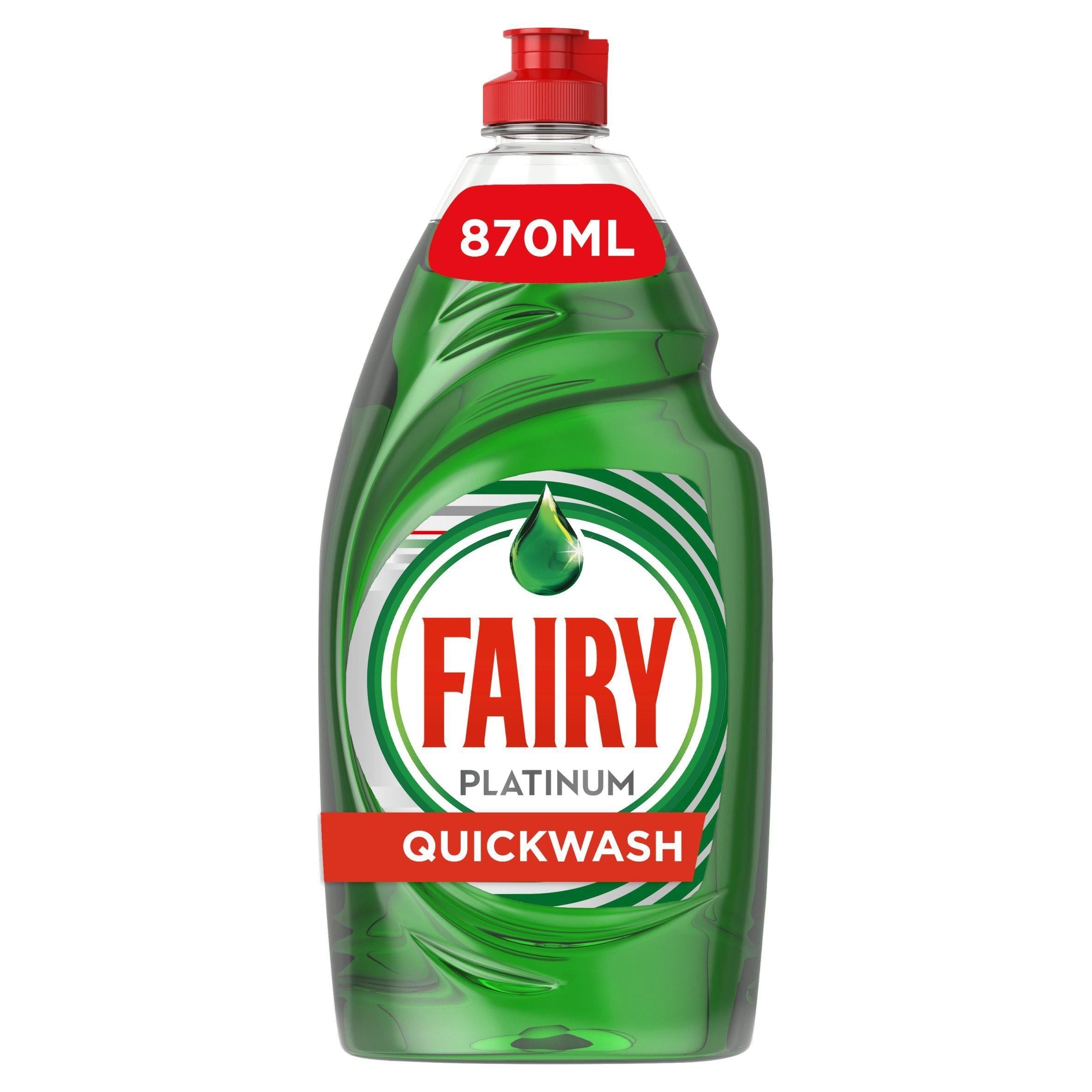 Fairy Platinum Quickwash Original Washing Up Liquid 870ml