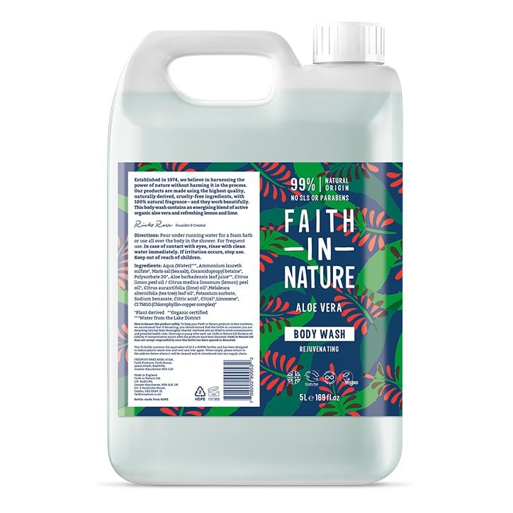 Faith in Nature Aloe Vera Body Wash 5L