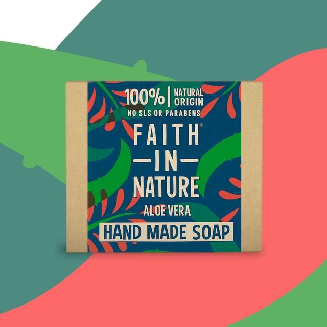 Faith in Nature Aloe Vera Pure Hand Made Soap Bar   100g