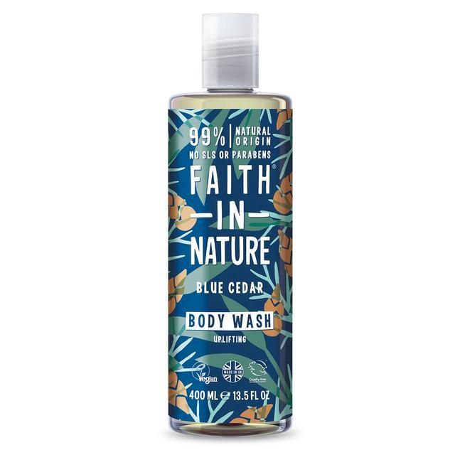 Faith in Nature For Men Blue Cedar Body Wash   400ml