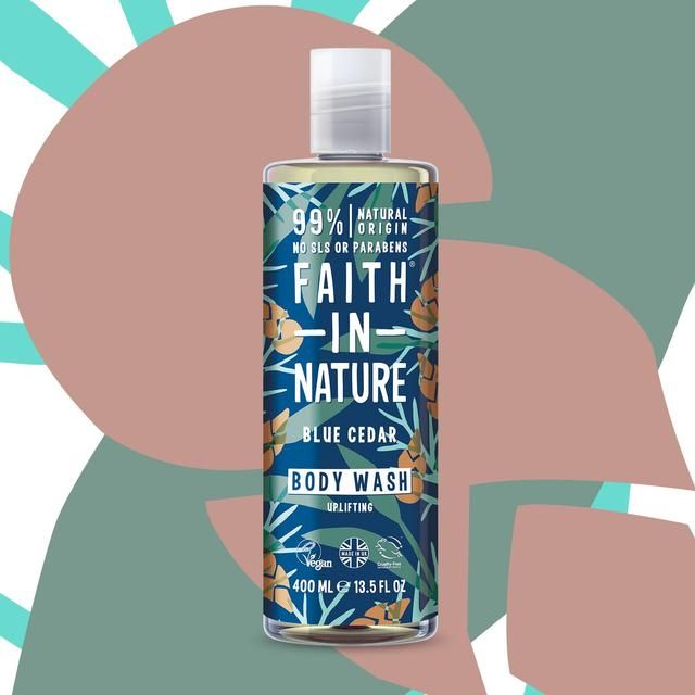 Faith in Nature For Men Blue Cedar Body Wash   400ml