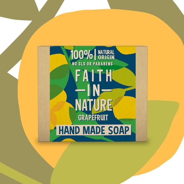 Faith in Nature Grapefruit Pure Hand Made Soap Bar   100g