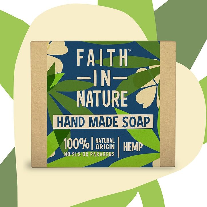 Faith in Nature Hemp with Green Tea Soap 100g