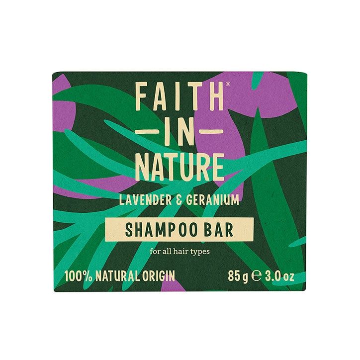 Faith in Nature - Shampoo-Riegel Lavendel & Geranie 85g