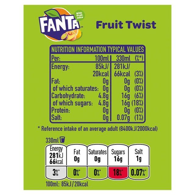 Fanta Fruit Twist   8 x 330ml