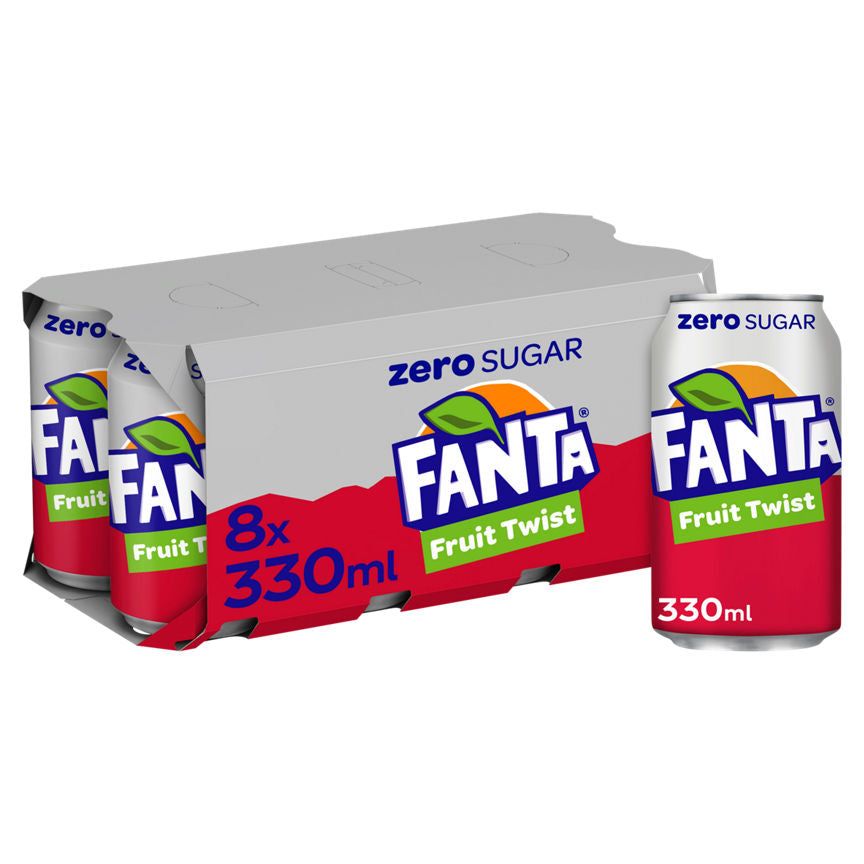 Fanta Fruit Twist Zero Sugar Cans