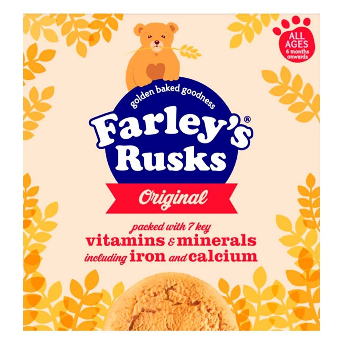 Farley's Original Rusks Baby Food 6+ Months 18s 300g