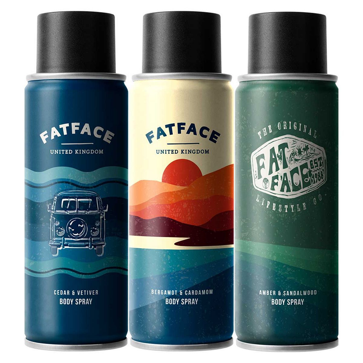 FatFace Life Is For Living Body Spray Trio