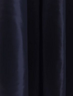 Faux Silk Pencil Pleat Blackout Curtains - Champagne, W168Cm Drop 137Cm Default Title