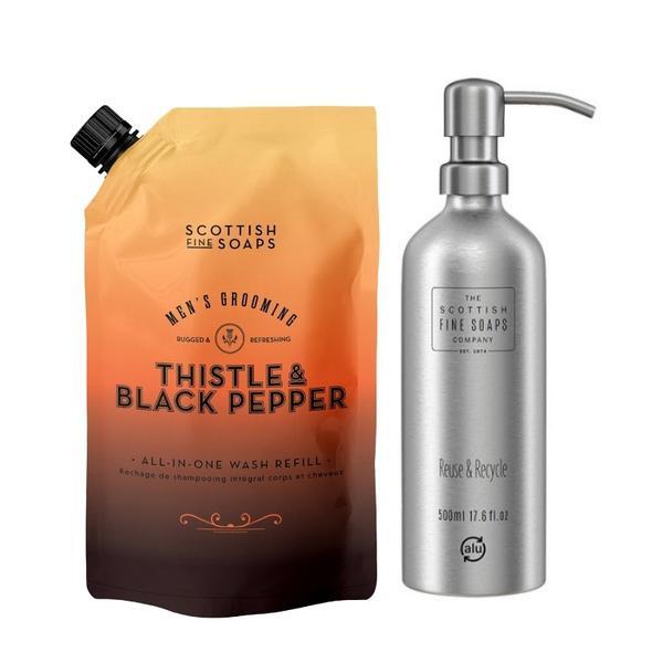 Scottish Fine Soaps Thistle & Black Pepper Wash Duo (British brand)