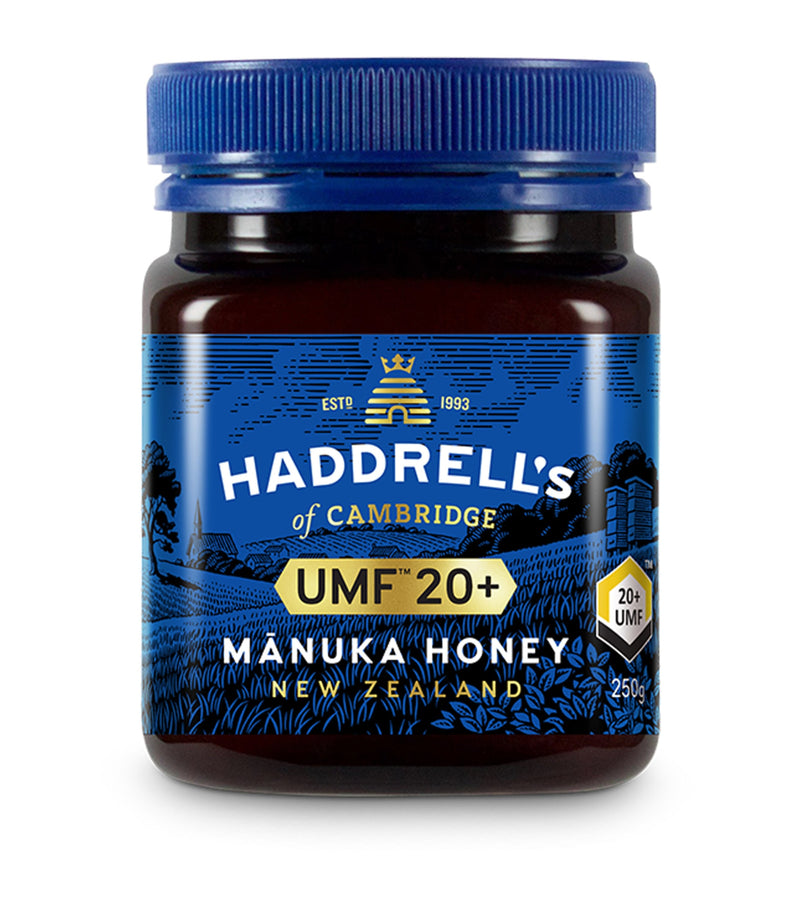 Haddrell's of Cambridge Manuka honey UMF 20+ 250g, imported from the UK