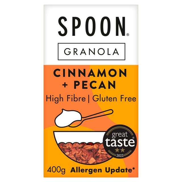 Spoon Cereals Cinnamon + Pecan Granola   400g Food Cupboard M&S   