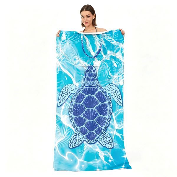 Beach towel shoulder bag 80x160cm microfibre, imported from the UK