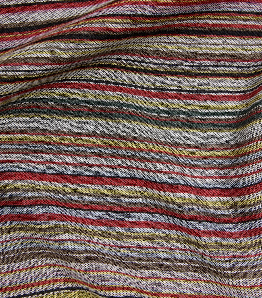Paul Smith Signature Stripe Woll-Seiden-Schal, britische Version