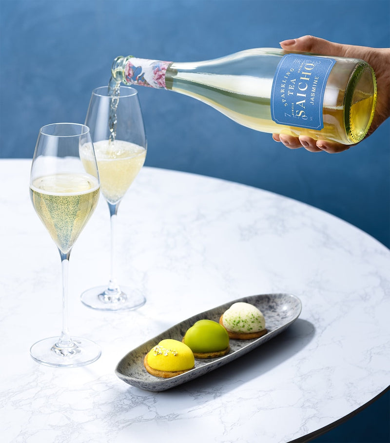 Saicho jasmine sparkling tea 75cl bottle (British brand)