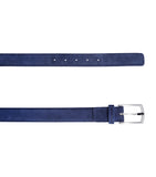 Zegna suede triple stitch belt - Italian luxury, UK version